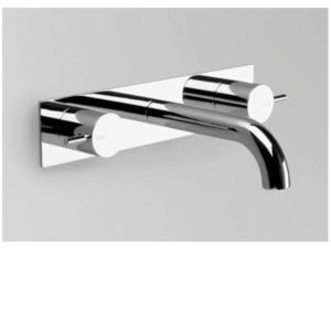 Astra Walker - Icon - A69.06.BP.V2.00 - Wall Set on Backplate with 200mm Spout - Chrome