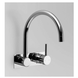 Astra Walker - Icon - A69.28.48.BP.00 - Wall Mixer on Backplate - Chrome