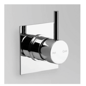 Astra Walker - Icon - A69.48.V2.00 - Wall Mixer on Backplate - Chrome