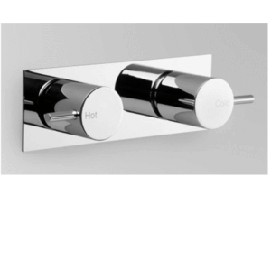 Astra Walker - Icon - A69.49.BP.00 - Wall Tap Set on Backplate - Chrome