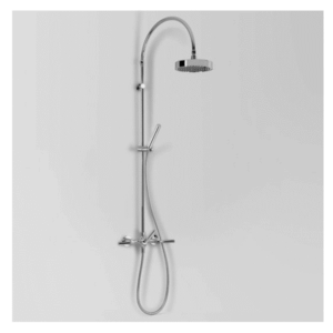 Astra Walker - Icon   Lever - A67.25.V3.LH.00 - Exposed Shower Set with Hand Shower and Rail - Chrome