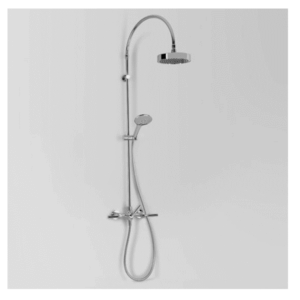 Astra Walker - Icon   Lever - A67.25.V4.LH.00 - Exposed Shower Set with Multi Function Hand Shower and Rail - Chrome