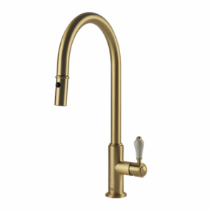 Turner Hastings - LU109PM-BB - Ludlow Pull Out Sink Mixer - Brushed Brass
