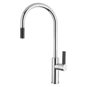 Abey - Armando Vicario - LUZ-1 - Gooseneck Pull Out Mixer - Chrome