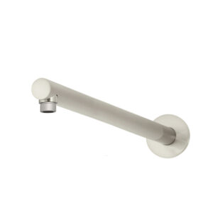 Meir - MA02-400-PVDBN - Round Wall Shower Arm 400mm - PVD Brushed Nickel