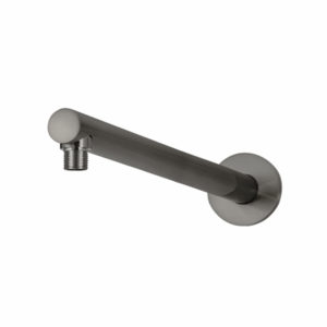 Meir - MA02-400-PVDGM - Round Wall Shower Arm 400mm - Shadow Gunmetal