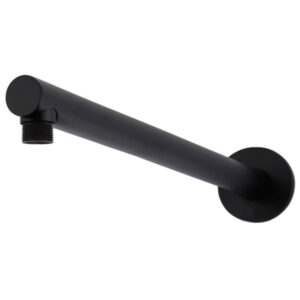 Meir - MA02-400 - Round Wall Shower Arm 400mm - Matte Black