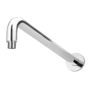 Meir - MA09-400-C - Round Wall Shower Curved Arm 400mm - Polished Chrome