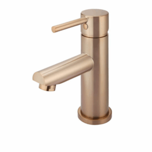 Meir - MB02-CH - Round Basin Mixer - Champagne