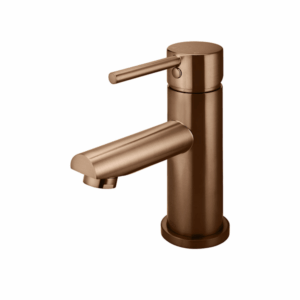 Meir - MB02-PVDBZ - Round Basin Mixer - PVD Lustre Bronze