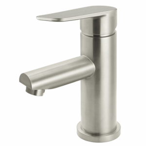Meir - MB02PD-PVDBN - Round Paddle Basin Mixer - PVD Brushed Nickel