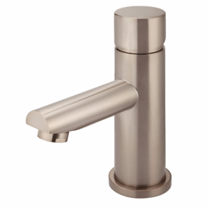 Meir - MB02PN-CH - Round Pinless Basin Mixer - Champagne