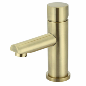 Meir - MB02PN-PVDBB - Round Pinless Basin Mixer - PVD Tiger Bronze