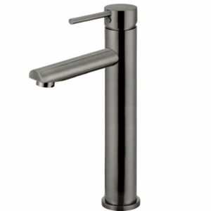 Meir - MB04-R2-PVDGM - Round Tall Basin Mixer - Shadow Gunmetal