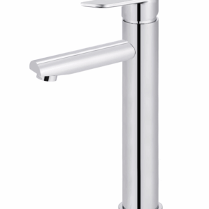 Meir - MB04PD-R2-C - Round Paddle Tall Basin Mixer - Polished Chrome