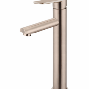 Meir - MB04PD-R2-CH - Round Paddle Tall Basin Mixer - Champagne