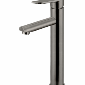 Meir - MB04PD-R2-PVDGM - Round Paddle Tall Basin Mixer - Shadow Gunmetal