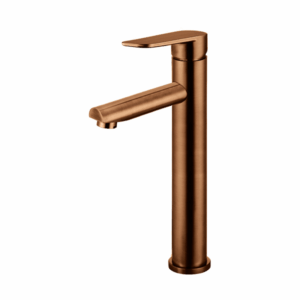 Meir - MB04PD-R2-PVDBZ - Round Paddle Tall Basin Mixer - PVD Lustre Bronze