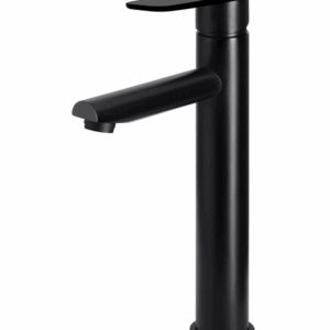 Meir - MB04PD-R2 - Round Paddle Tall Basin Mixer - Matte Black