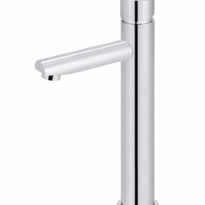 Meir - MB04PN-R2-C - Round Pinless Tall Basin Mixer - Polished Chrome