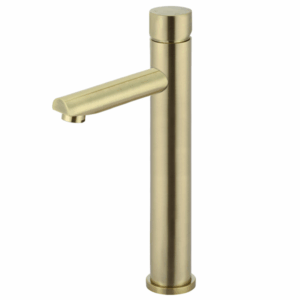 Meir - MB04PN-R2-PVDBB - Round Pinless Tall Basin Mixer - PVD Tiger Bronze