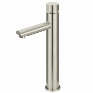 Meir - MB04PN-R2-PVDBN - Round Pinless Tall Basin Mixer - PVD Brushed Nickel