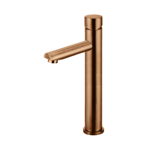 Meir - MB04PN-R2-PVDBZ - Round Pinless Tall Basin Mixer - PVD Lustre Bronze
