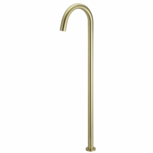 Meir - MB06-PVDBB - Round Freestanding Bath Spout - PVD Tiger Bronze