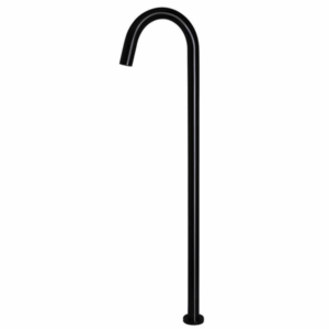 Meir - MB06 - Round Freestanding Bath Spout - Matte Black