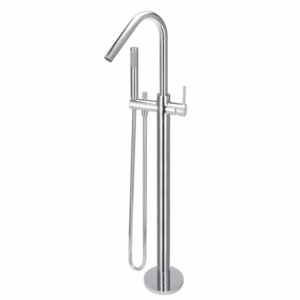 Meir - MB09-C - Round Freestanding Bath Spout & Hand Shower - Polished Chrome