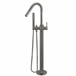 Meir - MB09-PVDGM- Round Freestanding Bath Spout & Hand Shower - Shadow