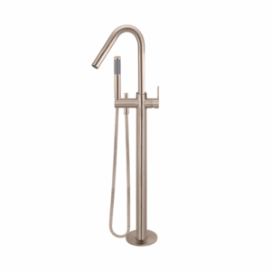 Meir - MB09PD-CH - Round Paddle Freestanding Bath Spout & Hand Shower - Champagne