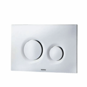 TOTO - MB174P#SS - In-Wall Flush Panel ABS - Round Buttons - Matte Silver