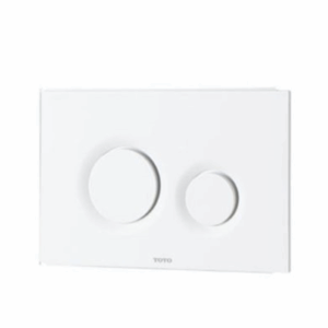 TOTO - MB174P#WH - In-Wall Flush Panel ABS - Round Buttons - White