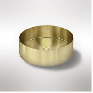 Meir - MBRP-380110-PVDBB - Round Steel Bathroom Basin 380mm -PVD Tiger Bronze