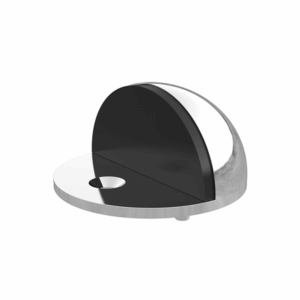 Meir - MDS03-C - Round Half Moon Door Stop - Polished Chrome
