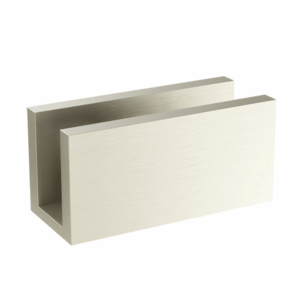 Meir - MGA03N-PVDBN - Glass Fixing U Bracket - PVD Brushed Nickel