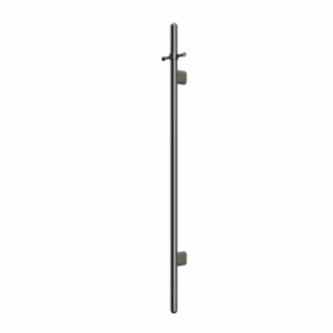 Meir - MHT02B-PVDGM - Heated Vertical Towel Rail - Shadow Gunmetal