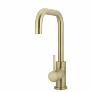 Meir - MK02-PVDBB - Round Kitchen Mixer Tap Curved - PVD Tiger Bronze
