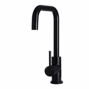 Meir - MK02 - Round Kitchen Mixer Tap Curved - Matte Black