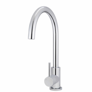 Meir - MK03-C - Round Kitchen Mixer Tap - Polished Chrome
