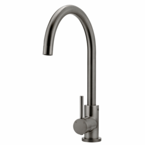 Meir - MK03-PVDGM - Round Kitchen Mixer Tap - Shadow Gunmetal