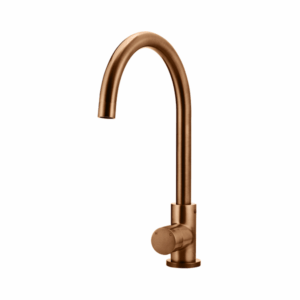 Meir - MK17PN-PVDBZ - Round Pinless Piccola Pull Out Kitchen Mixer Tap - PVD Lustre Bronze