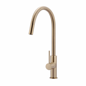 Meir - MK17-CH - Piccola Round Pull Out Kitchen Basin Mixer Tap - Champagne