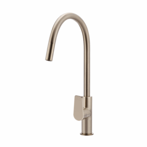 Meir - MK17PD-CH - Round Paddle Piccola Pull Out Kitchen Mixer Tap - Champagne