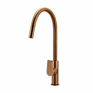 Meir - MK17PD-PVDBZ - Round Paddle Piccola Pull Out Kitchen Mixer Tap - PVD Lustre Bronze