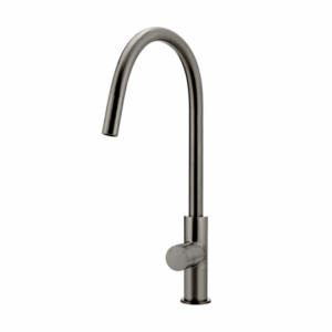 Meir - MK17PN-PVDGM - Round Pinless Piccola Pull Out Kitchen Mixer Tap - Shadow Gunmetal