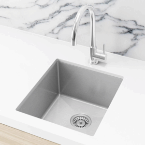 Meir - MKSP-S380440-PVDBN - Lavello Kitchen Sink - Single Bowl 380 x 440 - PVD Brushed Nickel