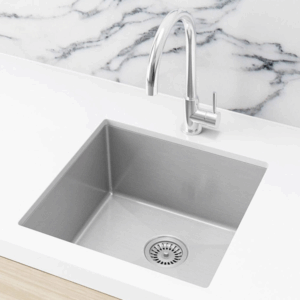 Meir - MKSP-S450450-PVDBN - Lavello Kitchen Sink - Single Bowl 450 x 450 - PVD Brushed Nickel