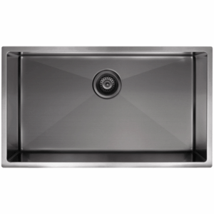 Meir - MKSP-S760440-PVDGM - Lavello Kitchen Sink - Single Bowl 760 x 440 - Brushed Gunmetal